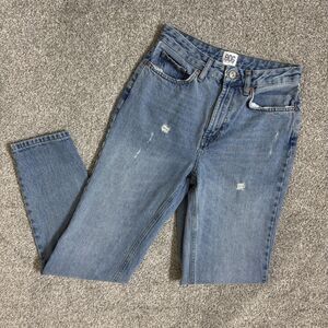 BDG Urban Outfitters Jeans Womens 25 Blue Mom High-Rise Distressed Tapered Leg